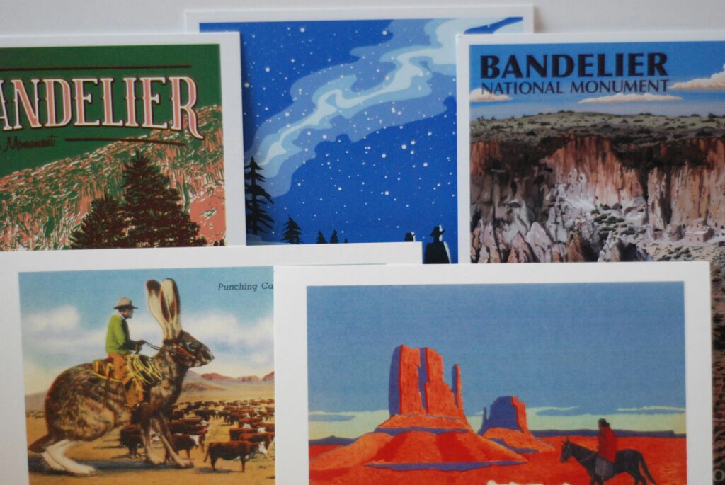 stack of postcards